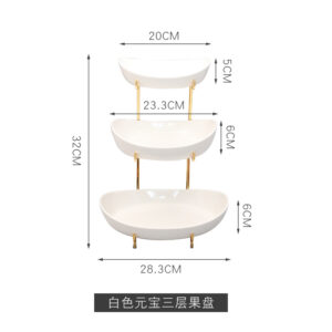 2c189cbc-a7f7-44b3-b3fc-9ce820049d47.jpg Підставка для закусок в скандинавському стилі 3-шарова, білий з позолотою