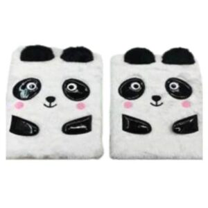 Блокнот А5 плюшевий JO "Панда" 80 арк. клітинка