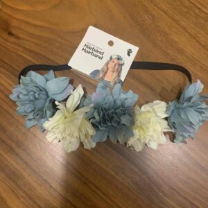 Прикраса на голову "Жовто-блакитні квіти" на гумці