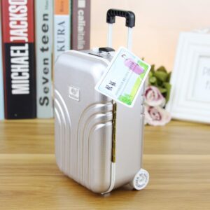 Скарбничка "валіза" музична, срібна