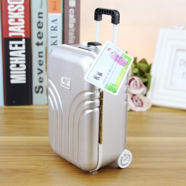 Скарбничка "валіза" музична, срібна