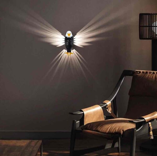 Нічник настінний 3D/ Світильник «Орел» 22,5х12х9см (від батарейок)