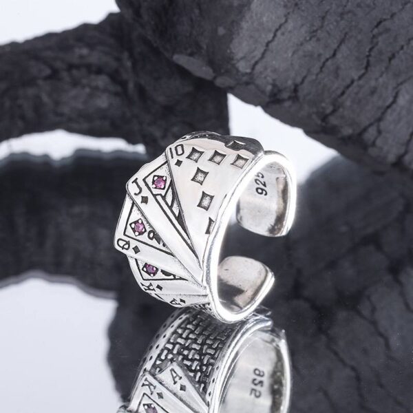 Каблучка металева "Карти" (3200)