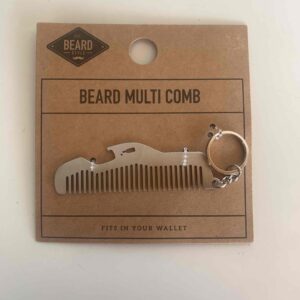 32c21bf6-cff1-4cbc-9171-5fff427359aa.jpg Гребінець для бороди "Beard multi comb" Primark металевий з брелком