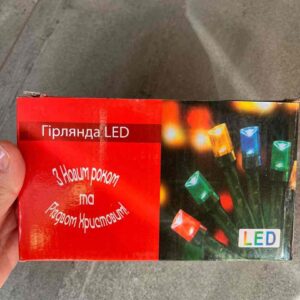Гірлянда-Бахрома 240 led, 2*2м, прозорий кабель