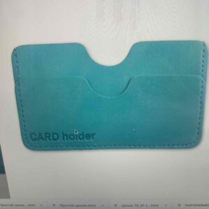 Кард-холдер/гаманець FRANKFURT на 6 карт бирюзовий/кемел