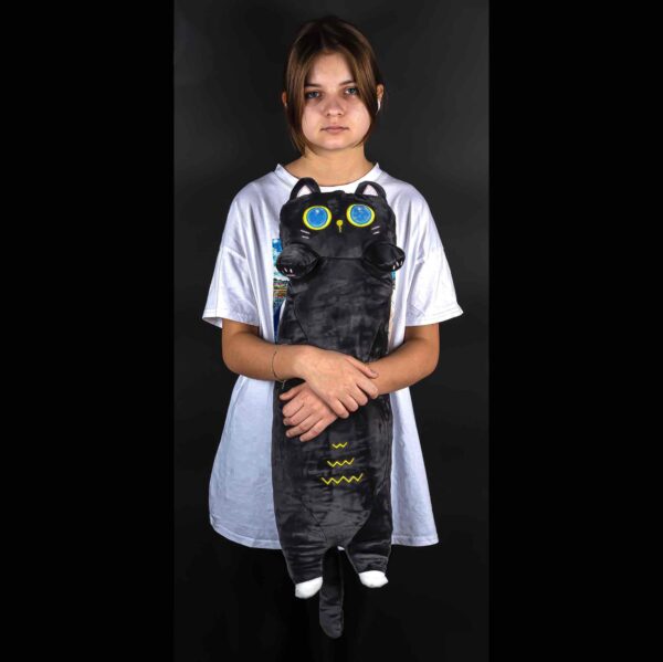 М'яка Іграшка-Батон "Кіт" 70 см подушка-обнімашка