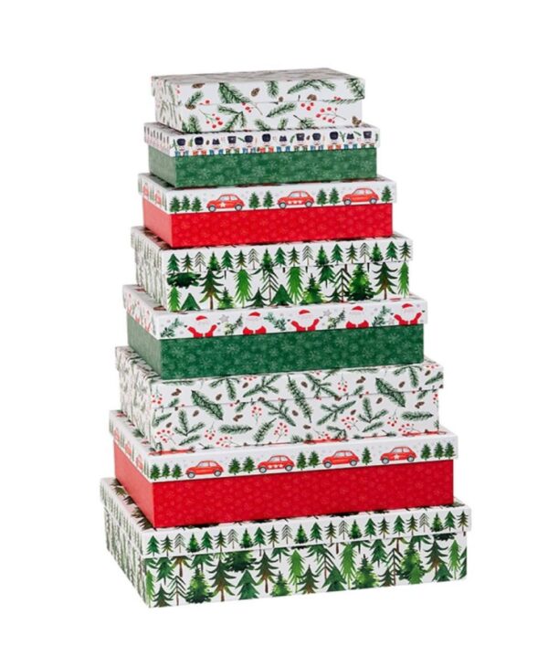 Коробка подарункова "Новорічний мікс" №3 (19*13,5*6 cм)