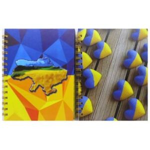 Блокнот А5 "Україна" на спіралі мікс 80 арк.