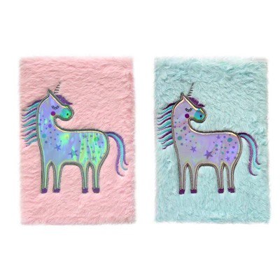 Блокнот А5 плюшевий WB "Єдиноріг" 80 арк.