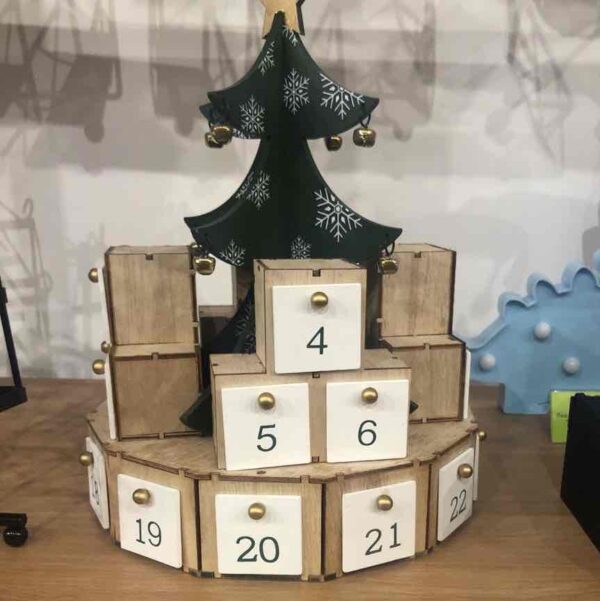 Адвент-календар дерев'яний "Ялинка"