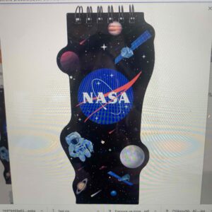 Блокнот А5+ Kite "NASA" на спіралі 50 аркушів/чисті