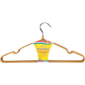 Набір вішалок для одягу металевих з силіконовим покриттям, 10 шт