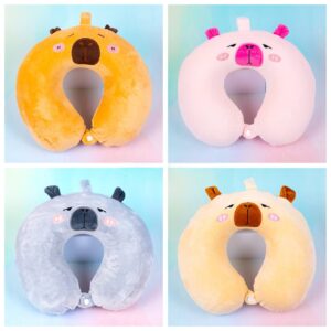 37610125-bdc8-4a37-90c2-7e553157468e.jpg Подушка дорожня U-подібна "Капібара" піна меморі мікс кольорів