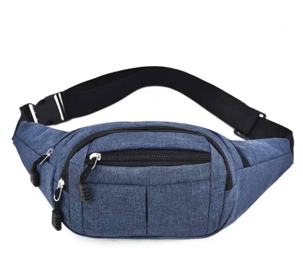 Сумочка-бананка тканинна джинс