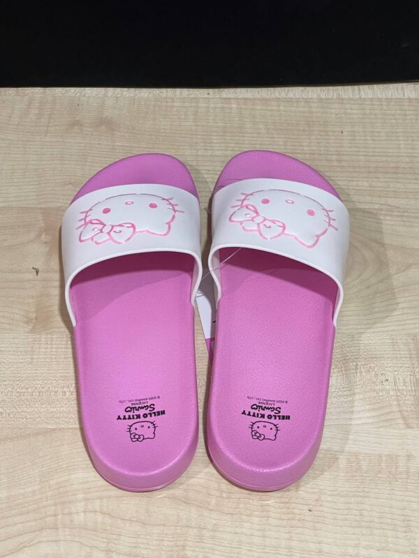 Шльопанці жіночі резинові Primark "Hello Kitty" рожеві з білим