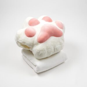 Іграшка-подушка-плед плюшева "Лапка" з муфтою 40 см