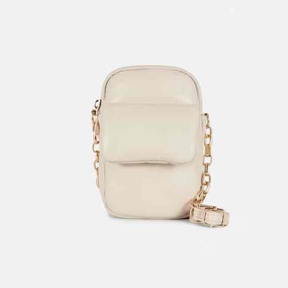 Сумочка-міні Primark для телефону дута з еко-шкіра молочна