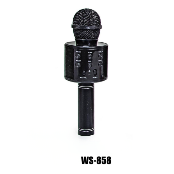 Бездротовий Мікрофон "Караоке" WS-858 чорний