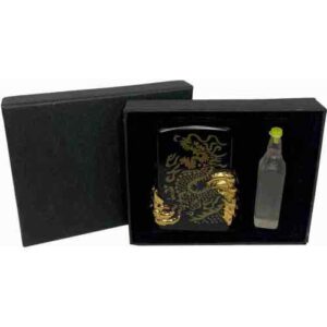 Запальничка бензинова "Дракон" + балончик бензину в подарунковій упаковці