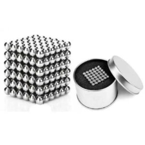 Неокуб/Neocube/Конструктор магнітний срібний 216 кульок 5 мм