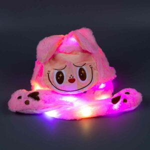 Шапка з рухливими вушками «Лабубу» та підсвіткою