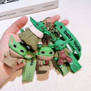 3fedb30c-8d69-4f21-af80-8aab80c58c55.jpg Брелок силікон "Йода" з ремінцем