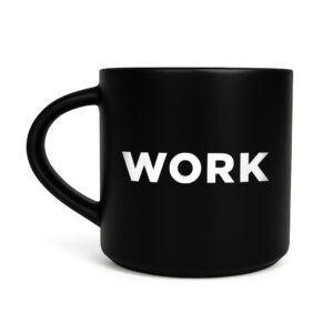 4075ee5e-df49-4e90-b5bc-7f20ee66dbee.jpg Чашка з принтом "Work" Orner 400 мл чорна