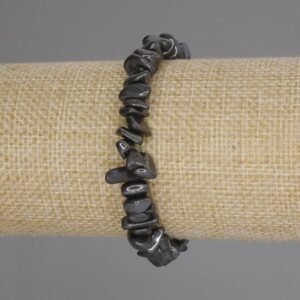 429b6b57-c7d0-404b-b78a-110bf15e861a.jpg Браслет натур. Гематит чорний крихта 8-11 мм стрейч