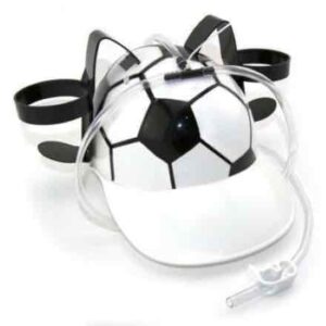 Шолом для пива "Футбол" чорно-біла