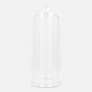 Органайзер акриловий для ватних дисків колба ребристий Primark (7,5*20 см)