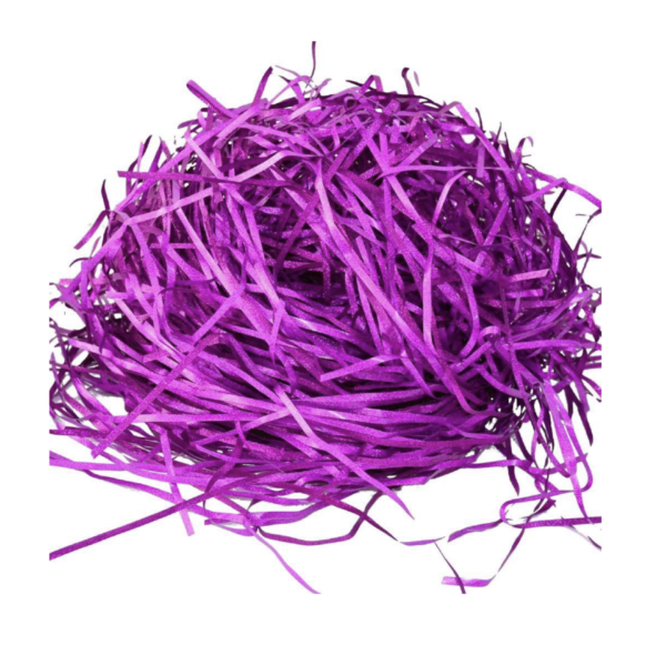 Наповнювач для подарунків стружка поліпропіленова 30 г фіолетовий