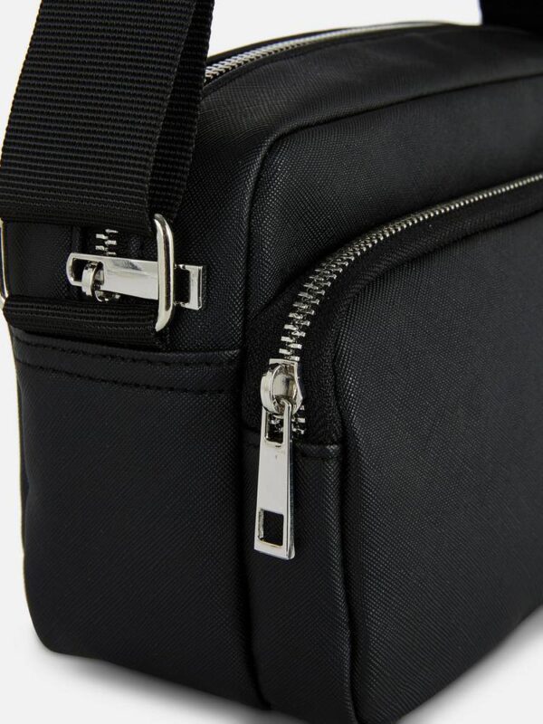 Сумочка чоловіча з зовнішньою кишенею Primark еко-шкіра чорна