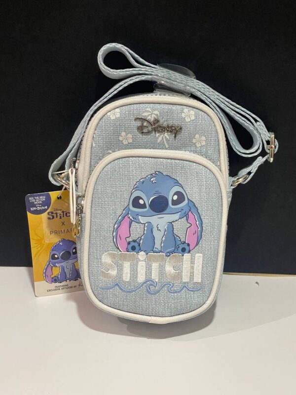 Сумочка для телефону/гаманець 2 в 1 "Stitch" Primark тканина блакитна