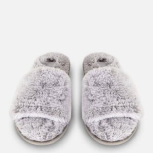 Тапочки-бандо жіночі Primark плюшеві (устілка меморі) сірі