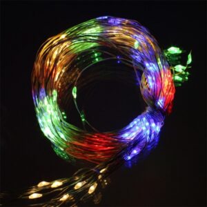 Гірлянда портативна "Роса" 10 м/100 LED/ 3 режима кольорове світло (USB)