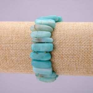 48119b90-0bf3-48be-ad3e-d9fc3abaeb9a.jpg Браслет натур. Амазоніт бірюзовий паличка 20 мм стрейч
