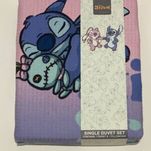 Постіль "Stitch" Primark SINGLE 135*200 підковдра двостороння/ 1 наволочка (74*48) котон