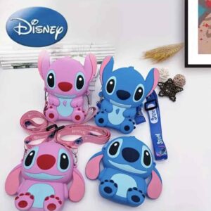 Сумочка силіконова "Stitch/ Стітч" синя/ рожева