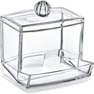 Органайзер акриловий для ватних паличок прямокутний (9,6*9,8 см)