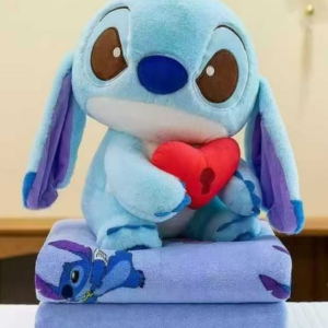 Іграшка-подушка-плед плюшева "Стітч/ Stitch" блакитна