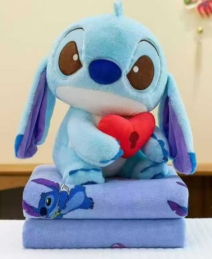 Іграшка-подушка-плед плюшева "Стітч/ Stitch" блакитна