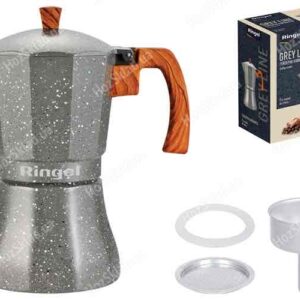 Кавоварка гейзерна RINGEL GREY LINE (6 порцій) 240 мл (газ/електрика)
