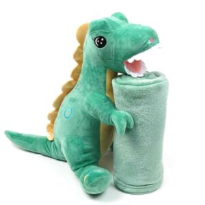 Іграшка-подушка-плед плюшева "Динозаврик"