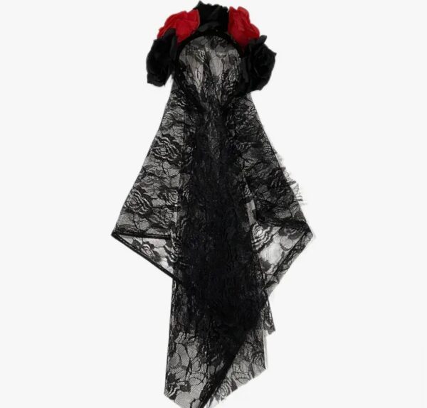 Обруч на Хелловін "Наречена вампіра/фата" чорний 60 см