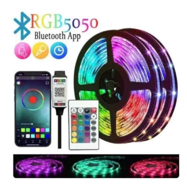 Гірлянда-стрічка зовнішня водонепроникна з підтримкою Bluetooth App Control Stringm з пультом кольорова