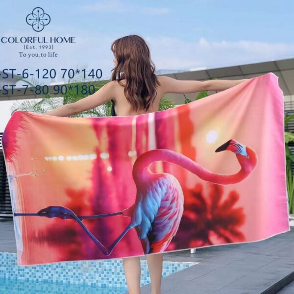 Рушник пляжний "Фламінго" (90х180 см)