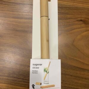 Трубочка багаторазова бамбукова у бамбуковому чохлі Tiger