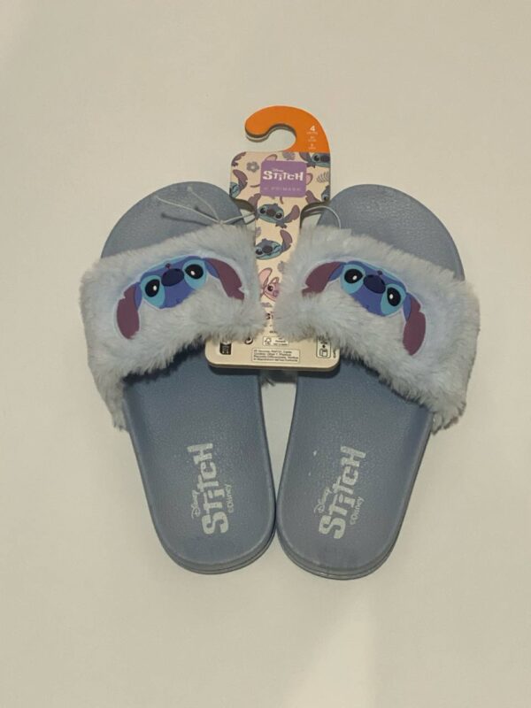 Шльопанці дитячі резинові "Stitch" Primark з еко-хутром