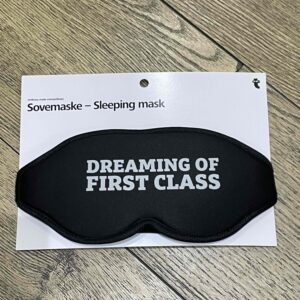 Маска для сну 3D "Dreaming of first class" чорна Tiger